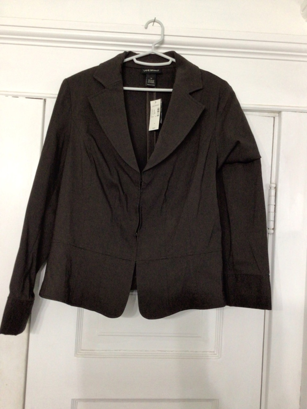 Lane Bryant Dark Brown Tailored Blazer